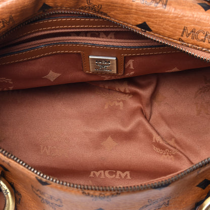 MCM Visetos Barrel Bag Cognac 5 of 12