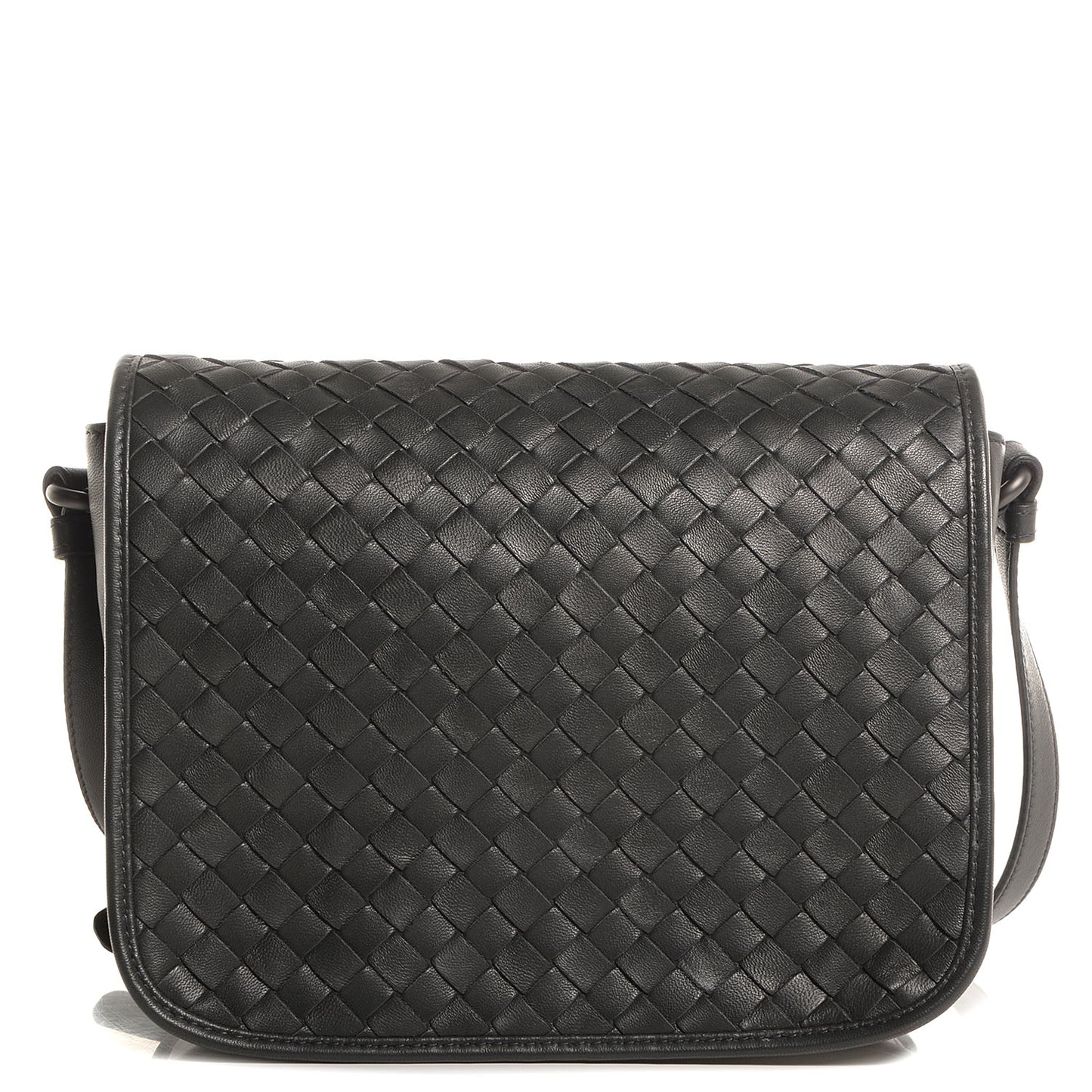 Nappa Intrecciato Messenger Bag Ardoise