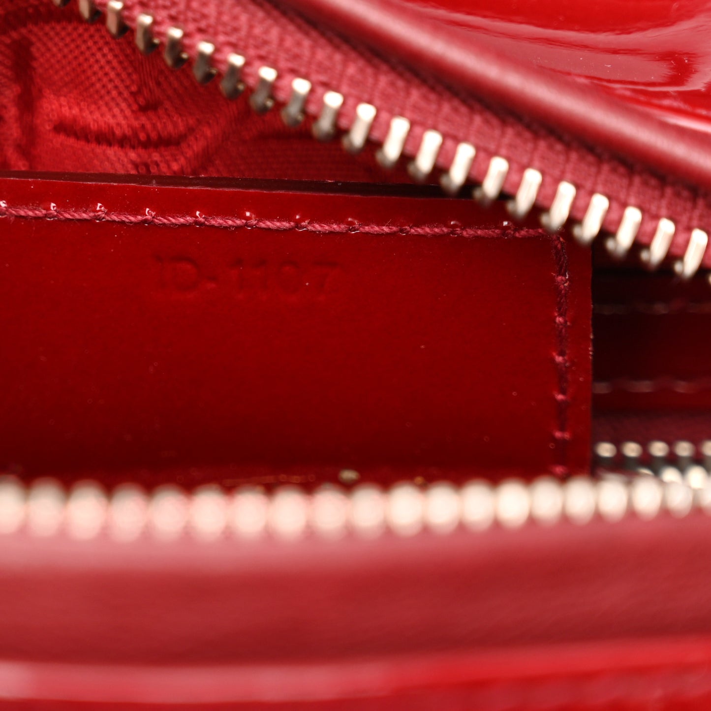 Patent Cannage Medium Lady Dior Red