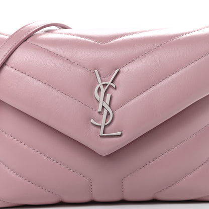 Saint Laurent Calfskin Y Quilted Monogram Toy Loulou Crossbody Bag Tender Pink 8 of 11