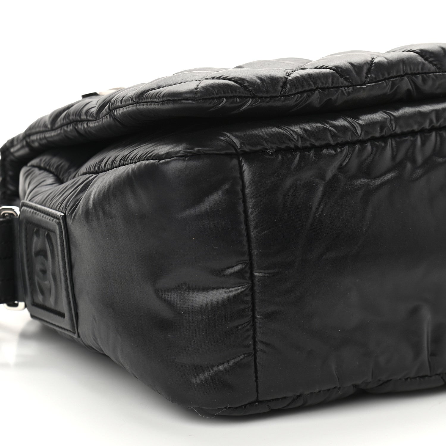Chanel Nylon Small Coco Cocoon Messenger Bag Black 8 of 9