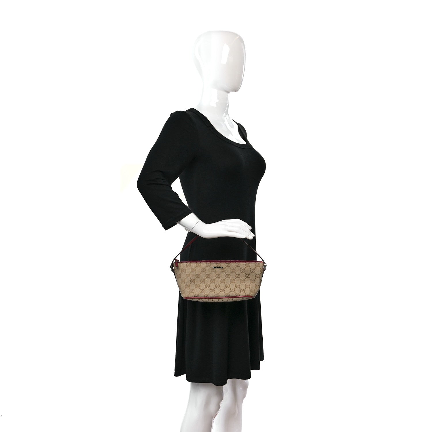 Gucci Monogram Boat Pochette Red 3 of 11