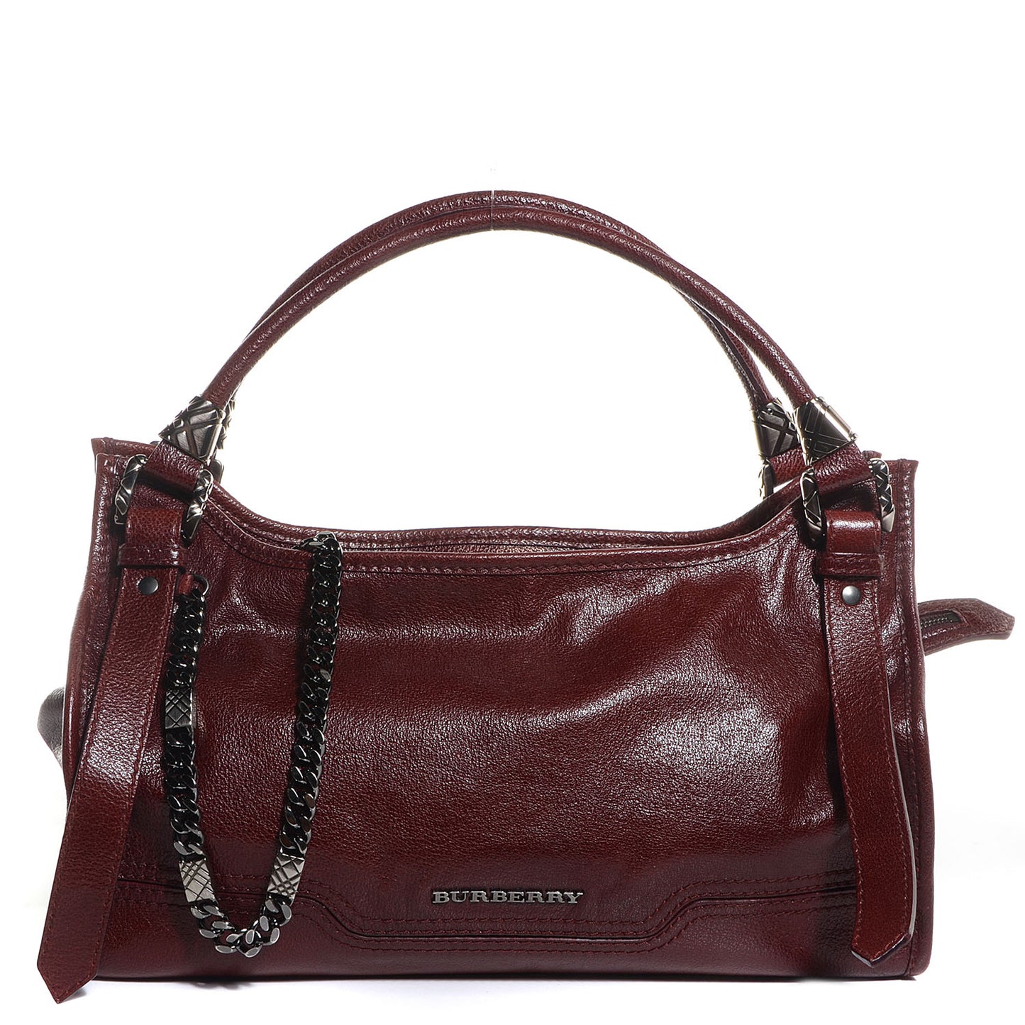 Leather Ashmore Tote Burgundy
