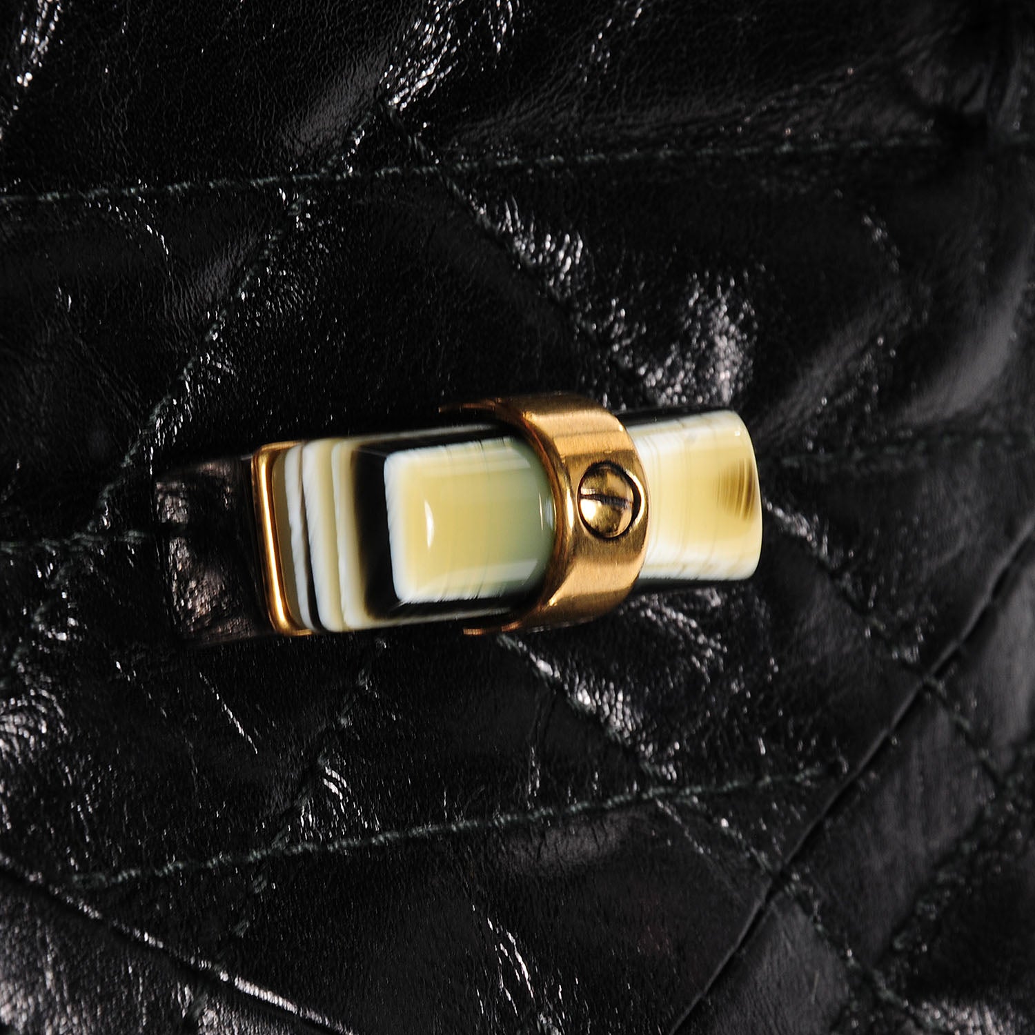 Lanvin Quilted Calfskin Happy Mini Pop Crossbody Black 3 of 11