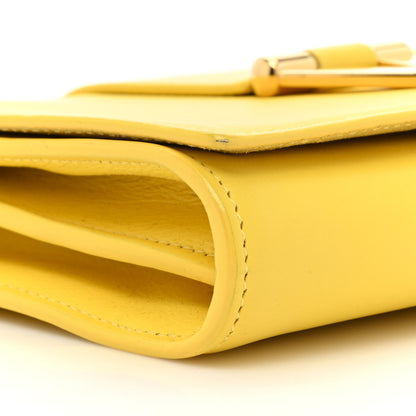 Saint Laurent Calfskin Mini Y Ligne Crossbody Pochette Bag Yellow 10 of 24