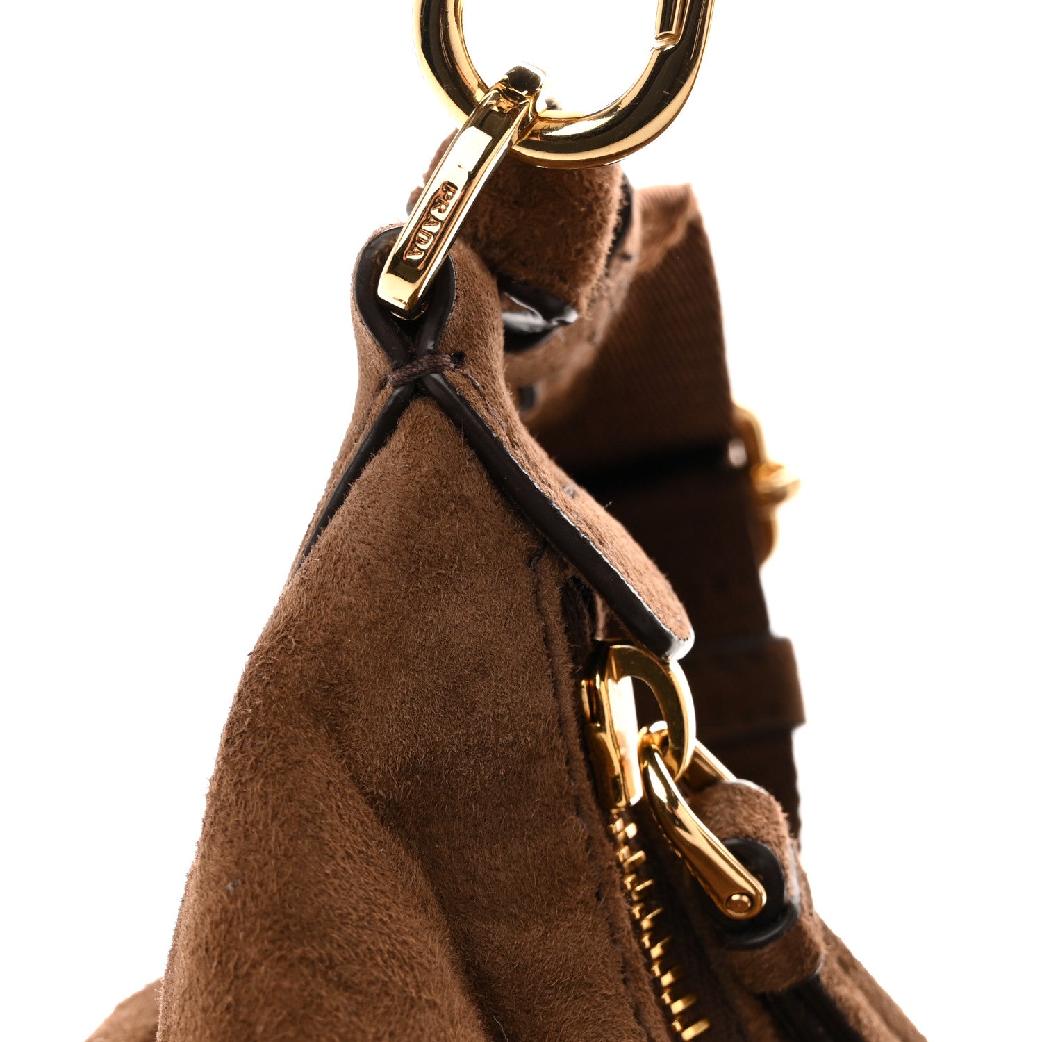 Prada Suede Large Explore Shoulder Bag Cocoa Brown 22 of 23