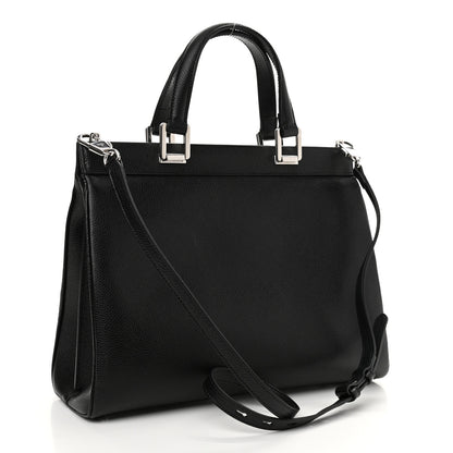 Gucci Grainy Calfskin Medium Zumi Top Handle Bag Black 3 of 11