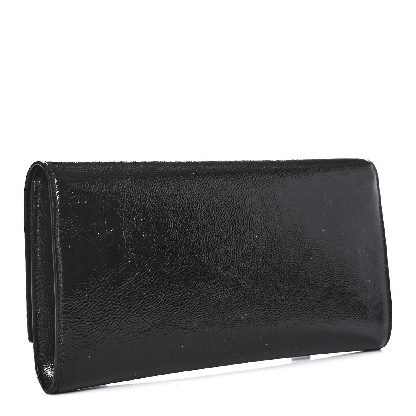 Textured Patent Monogram Small Belle De Jour Clutch Black