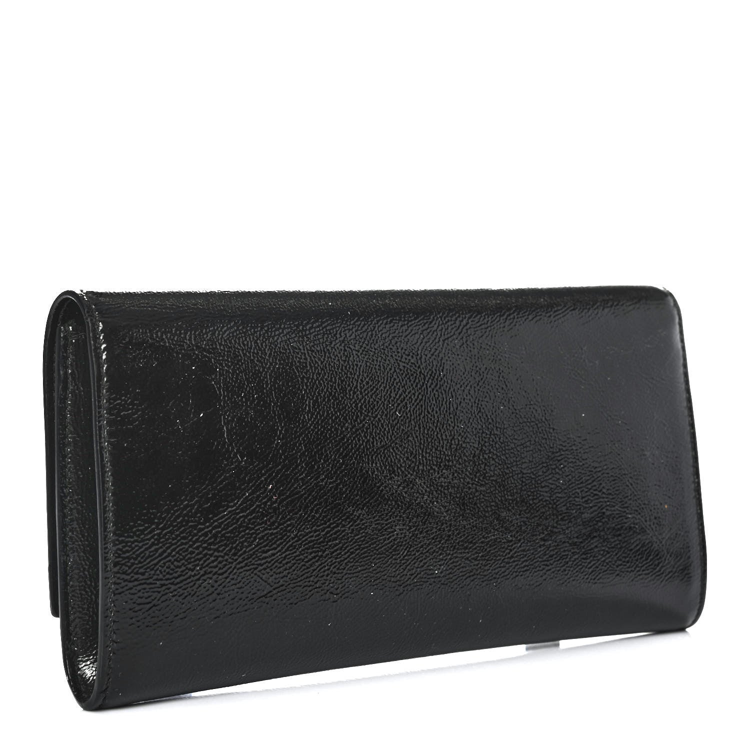 Saint Laurent Textured Patent Monogram Small Belle De Jour Clutch Black 2 of 4