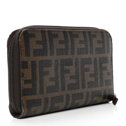 Fendi Zucca Zip Around Wallet Tobacco 2 of 6