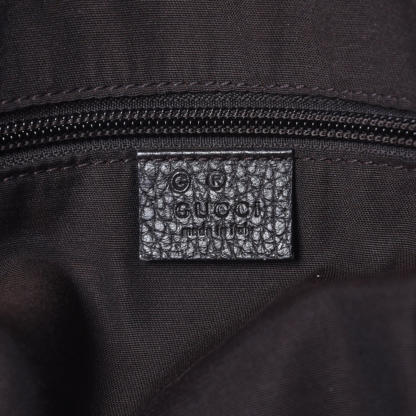 Crystal Monogram Tote Dark Brown