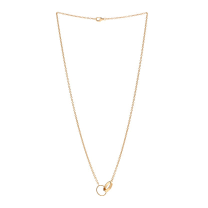 Cartier 18K Yellow Gold Interlocking LOVE Necklace 4 of 5