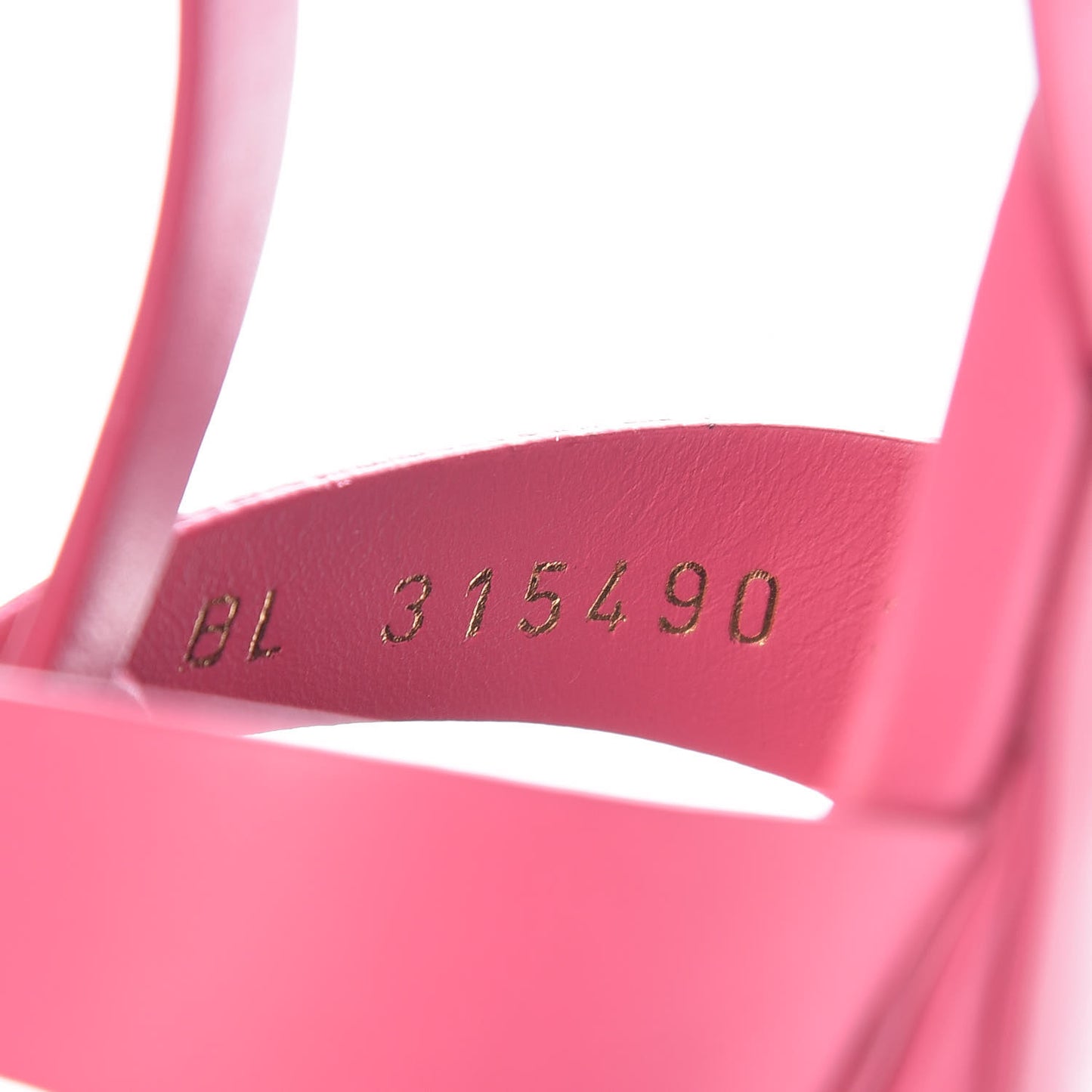 Calfskin Tribute 75 Platform Sandals 37.5 Fuchsia