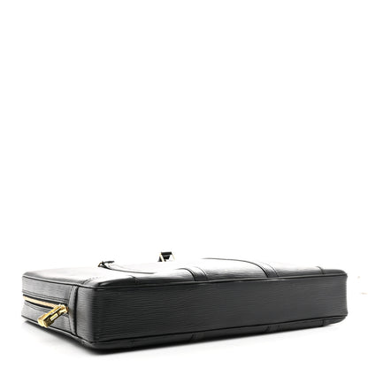 Louis Vuitton Epi Porte-Documents Voyage Briefcase Black 4 of 11