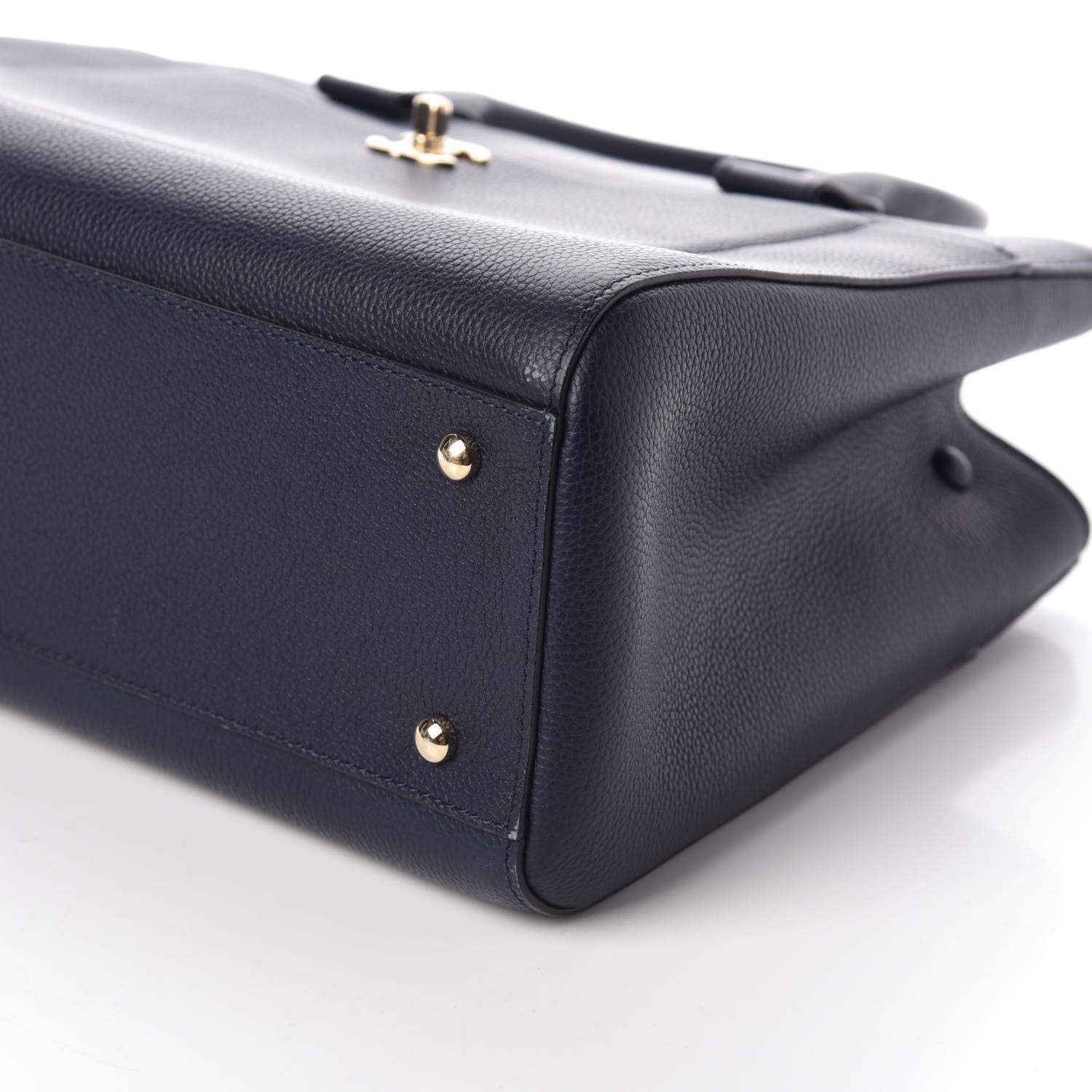 Chanel Grained Calfskin Small Neo Executive Shopper Tote Dark Blue 10 of 10