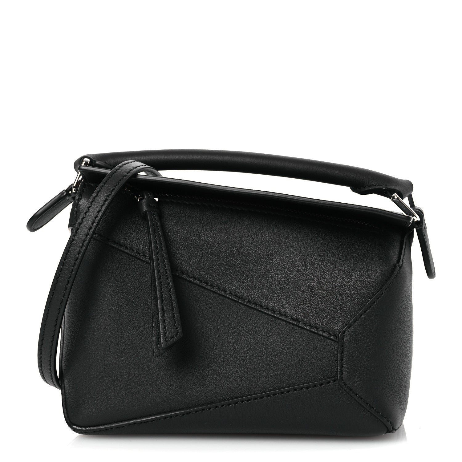 Loewe Calfskin Mini Puzzle Edge Bag Black 1 of 12