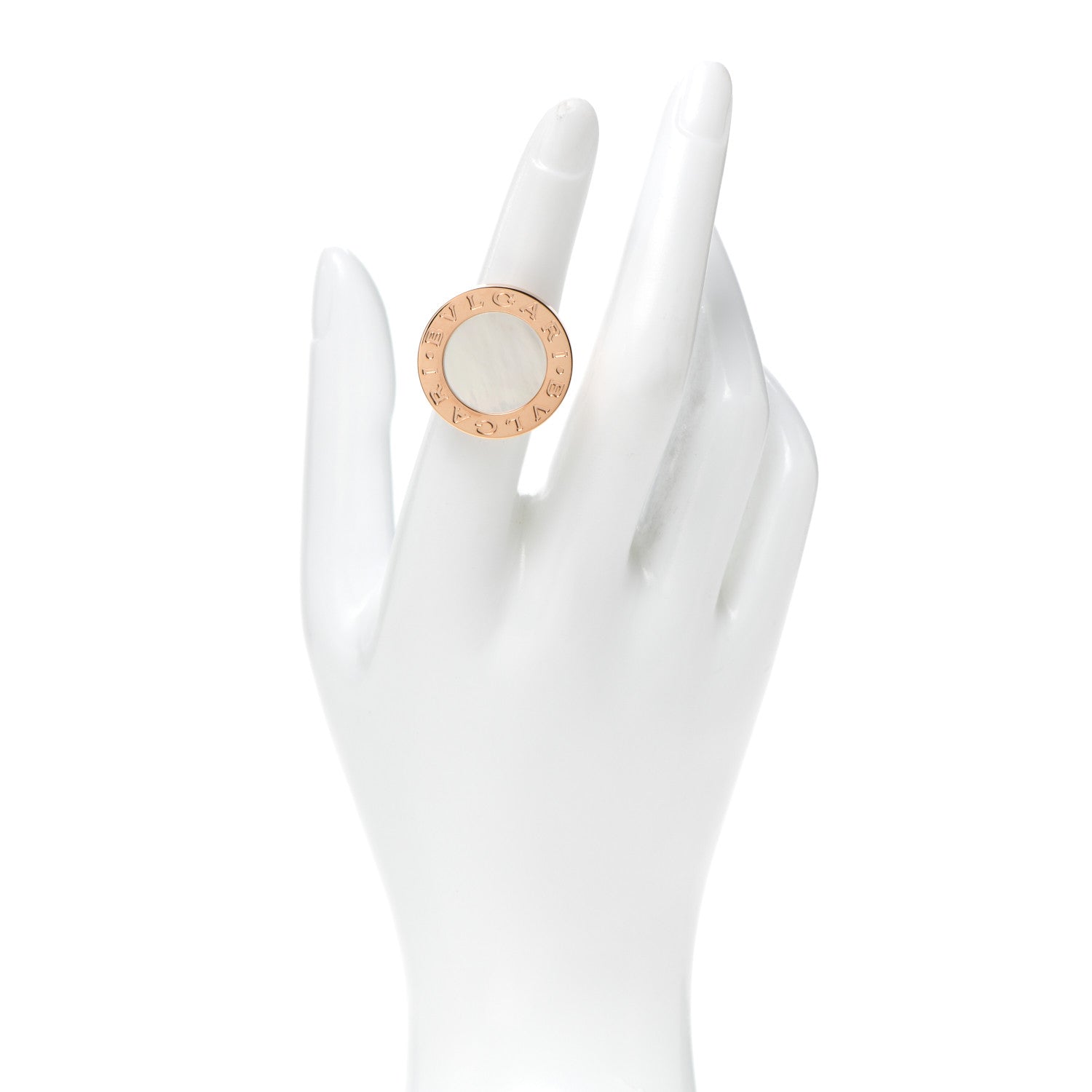Bulgari 18K Yellow Gold Mother of Pearl BVLGARI BVLGARI Ring 52 6 2 of 6