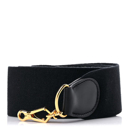 Hermes Toile Taurillon Clemence Shoulder Strap Black 1 of 3