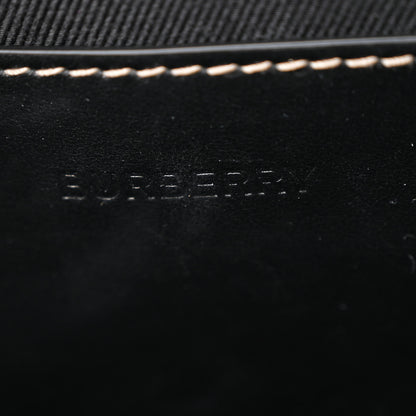 Burberry E-Canvas Calfskin Geometric Check Paddy Messenger Dark Birch Brown White 7 of 13