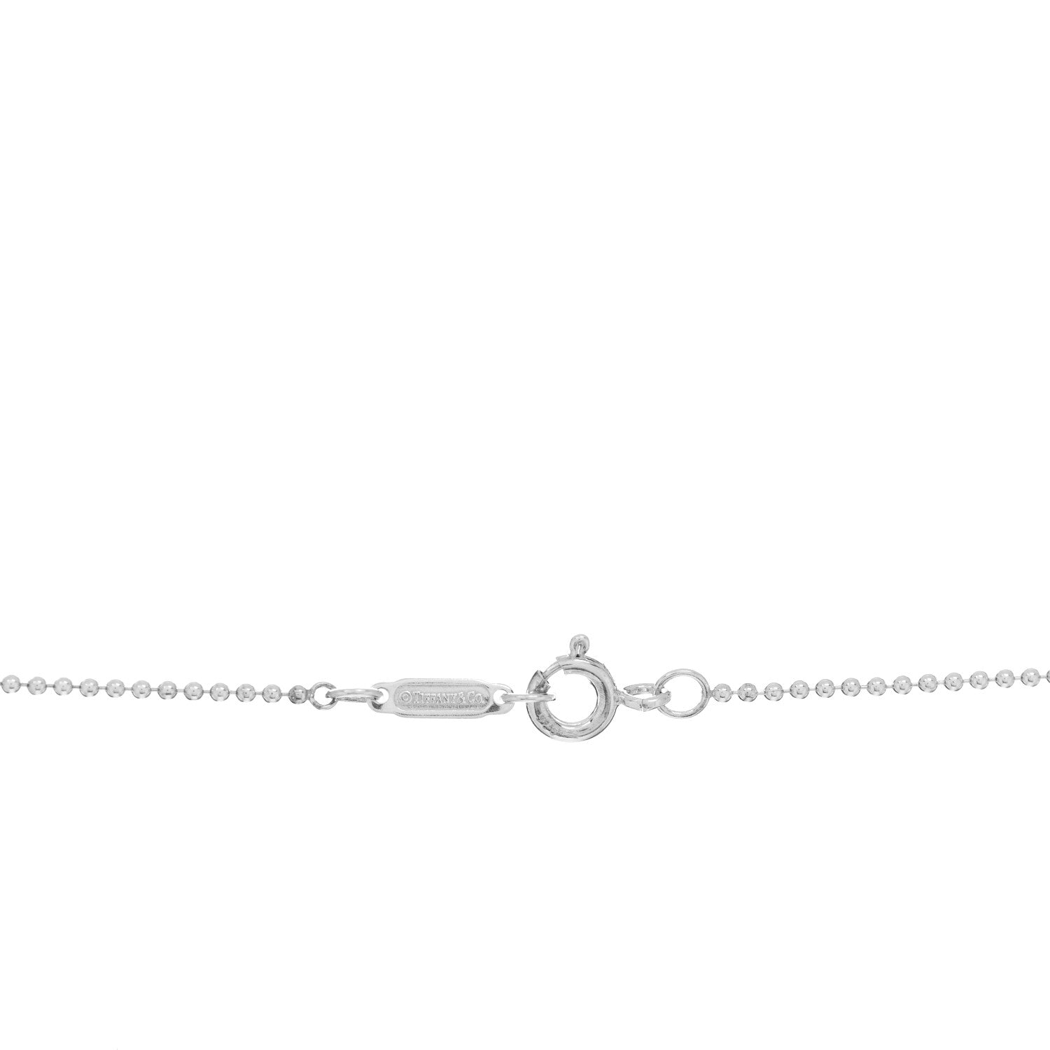 Tiffany Sterling Silver Oval Key Pendant Necklace 4 of 4