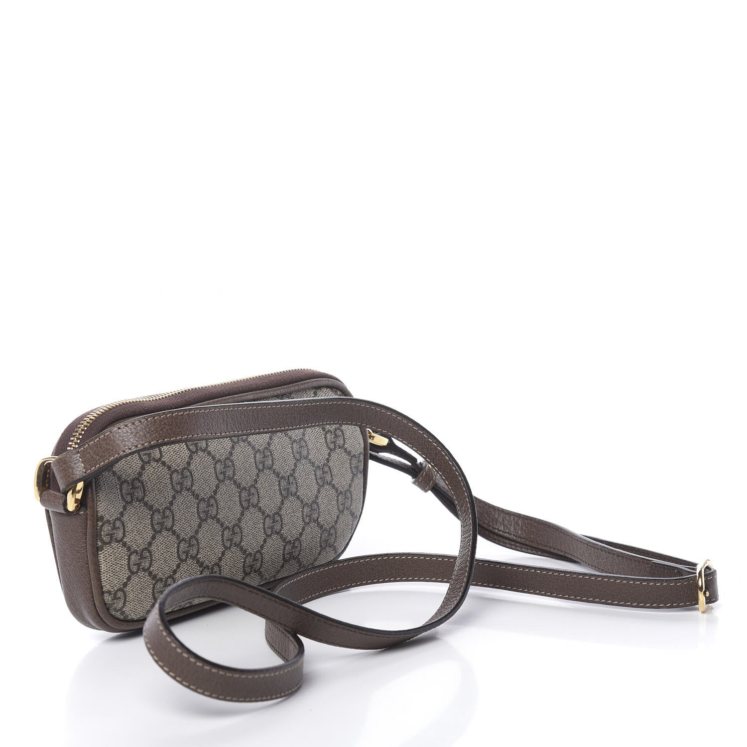 Gucci GG Supreme Monogram Web Mini Ophidia GG Bag Brown 3 of 13