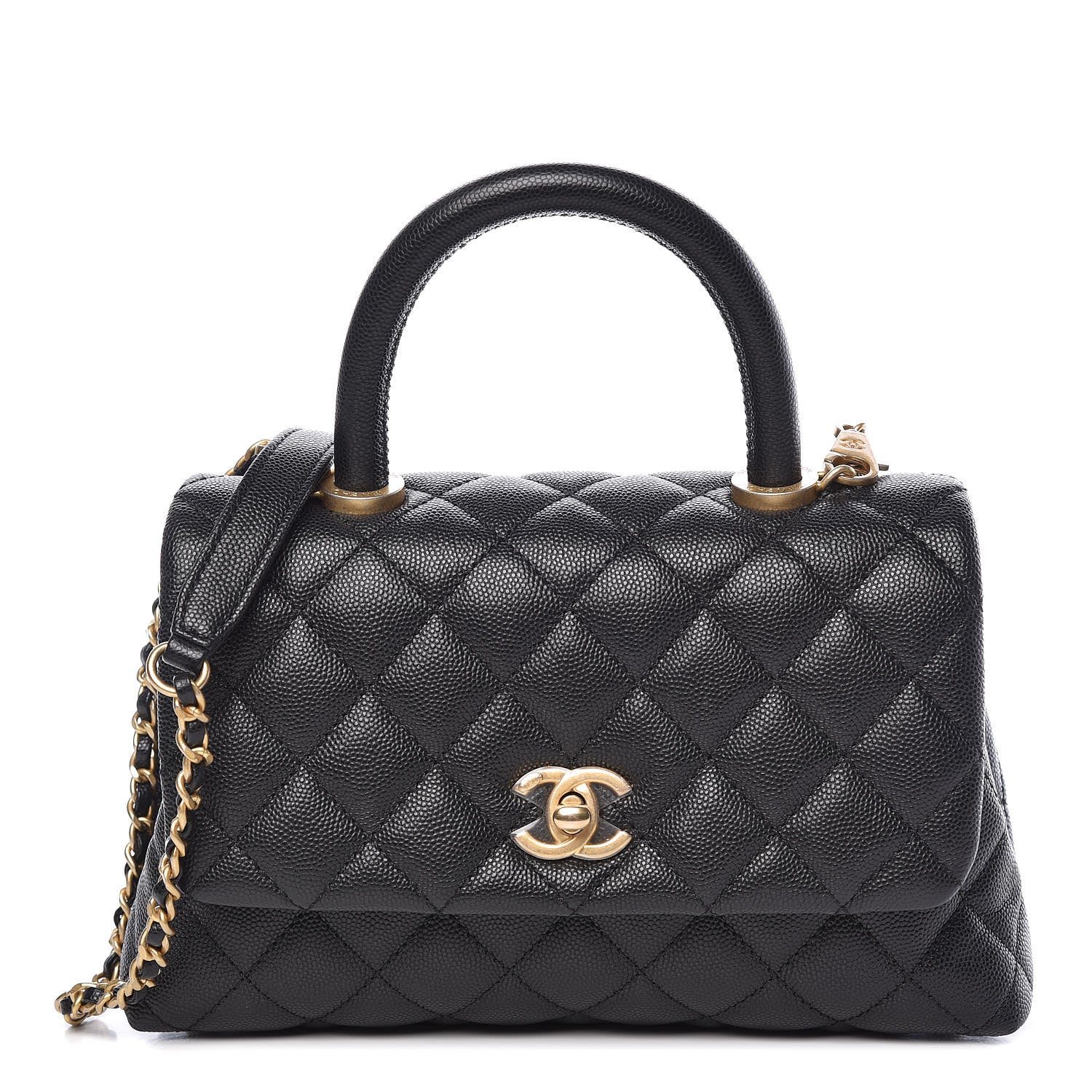 Chanel Caviar Quilted Mini Coco Handle Flap Black 1 of 9