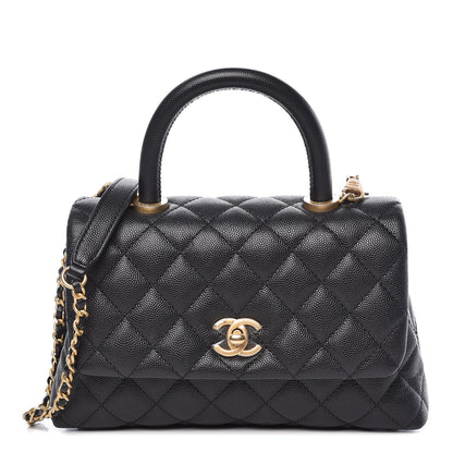 Chanel Caviar Quilted Mini Coco Handle Flap Black 1 of 9