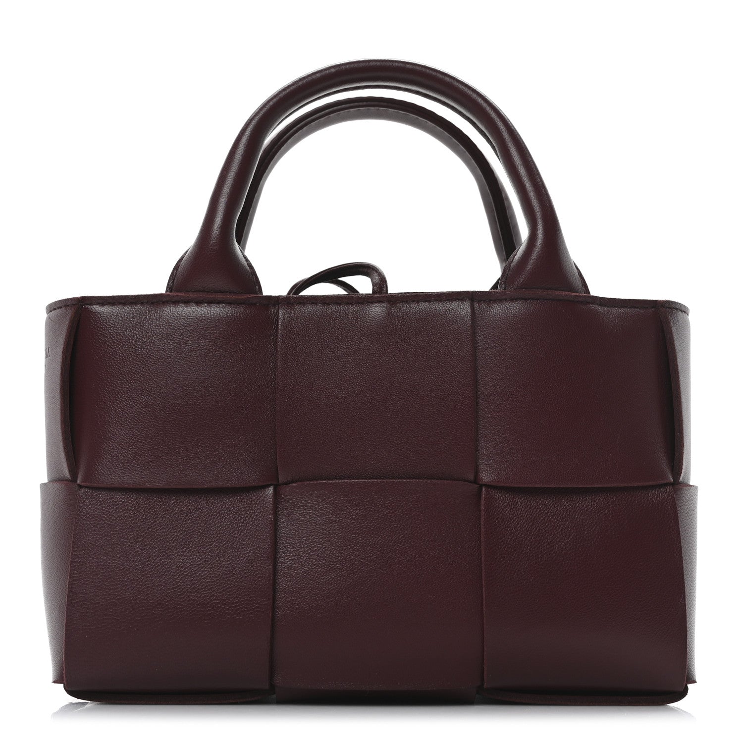 Bottega Veneta Nappa Maxi Intreccio Mini Arco Tote Barolo 1 of 10