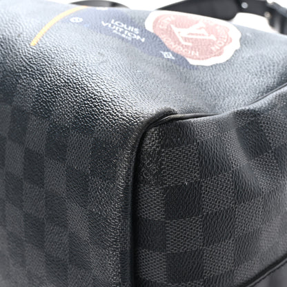 Louis Vuitton Damier Graphite LV League Keepall Bandouliere 45 9 of 11