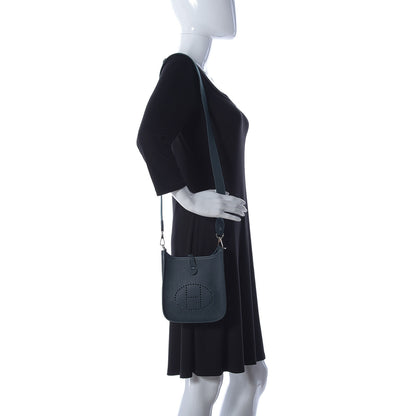 Hermes Taurillon Clemence Amazone Evelyne TPM Vert Cypress 2 of 9
