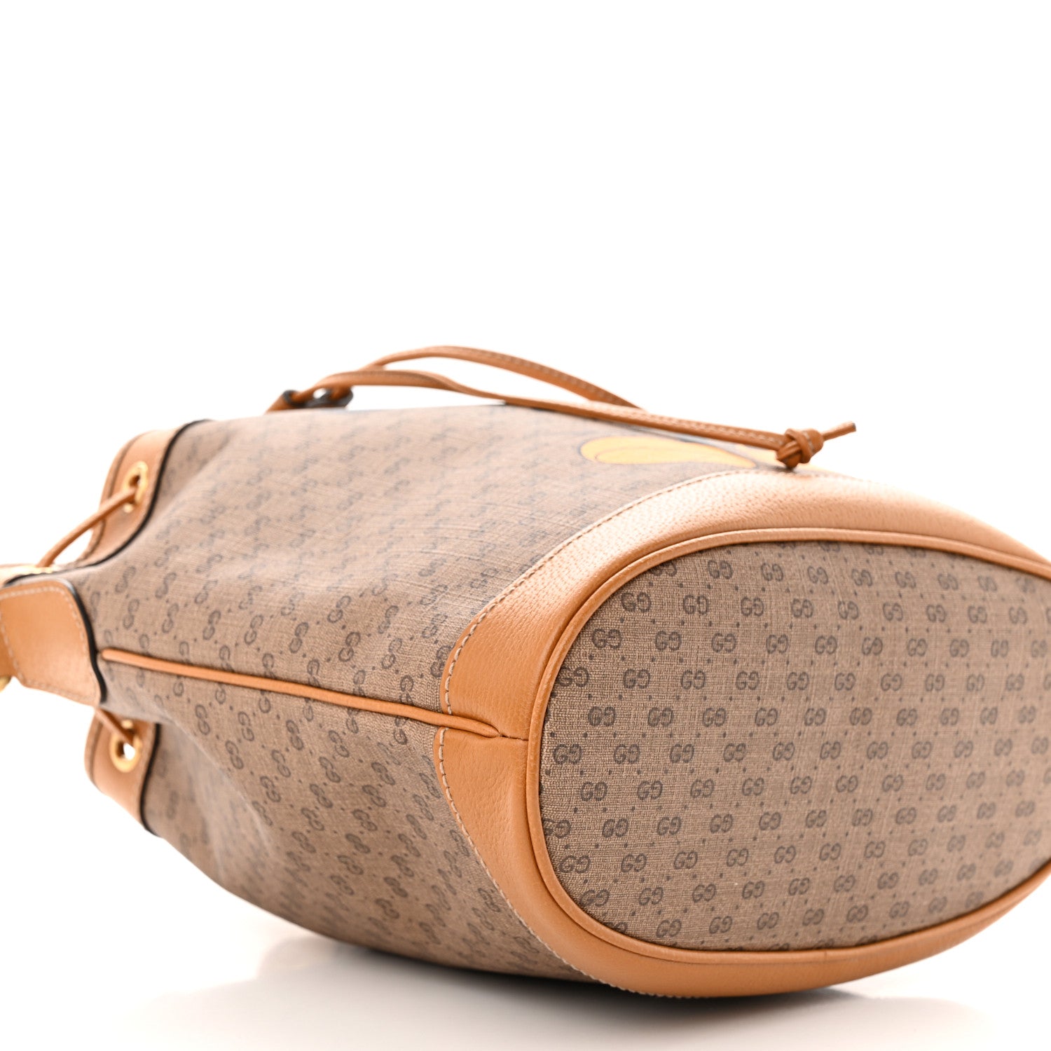 Gucci X DISNEY Mini Vintage GG Supreme Monogram Bucket Bag Beige Vintage Sun Oil 9 of 10
