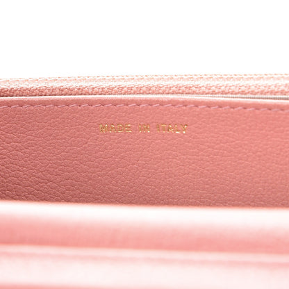 Chanel Goatskin Embossed Camellia Wallet On Chain WOC Light Pink 7 of 12