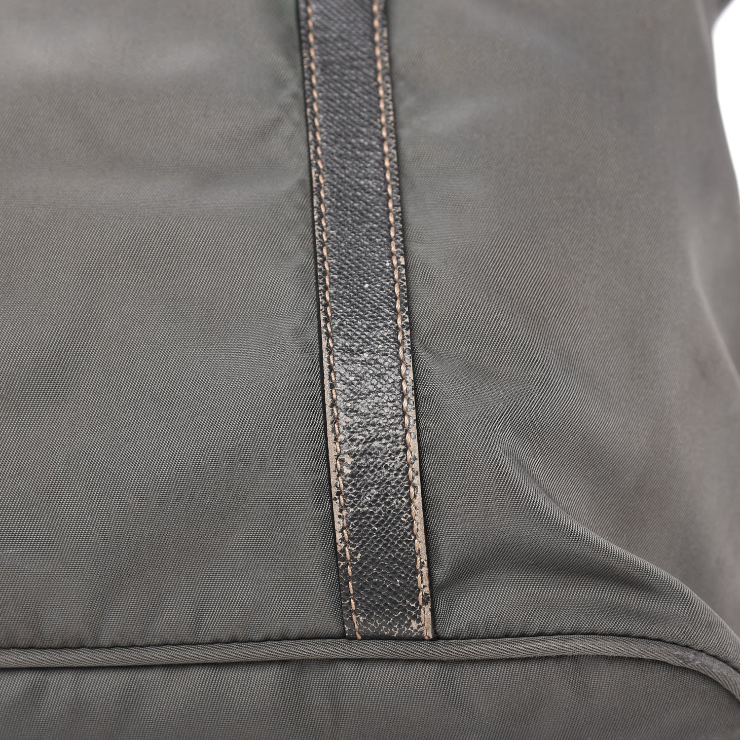 Prada Tessuto Nylon Saffiano Tote Grey 10 of 10
