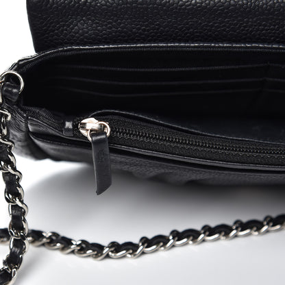 Chanel Caviar Half Moon Wallet On Chain WOC Black 10 of 15