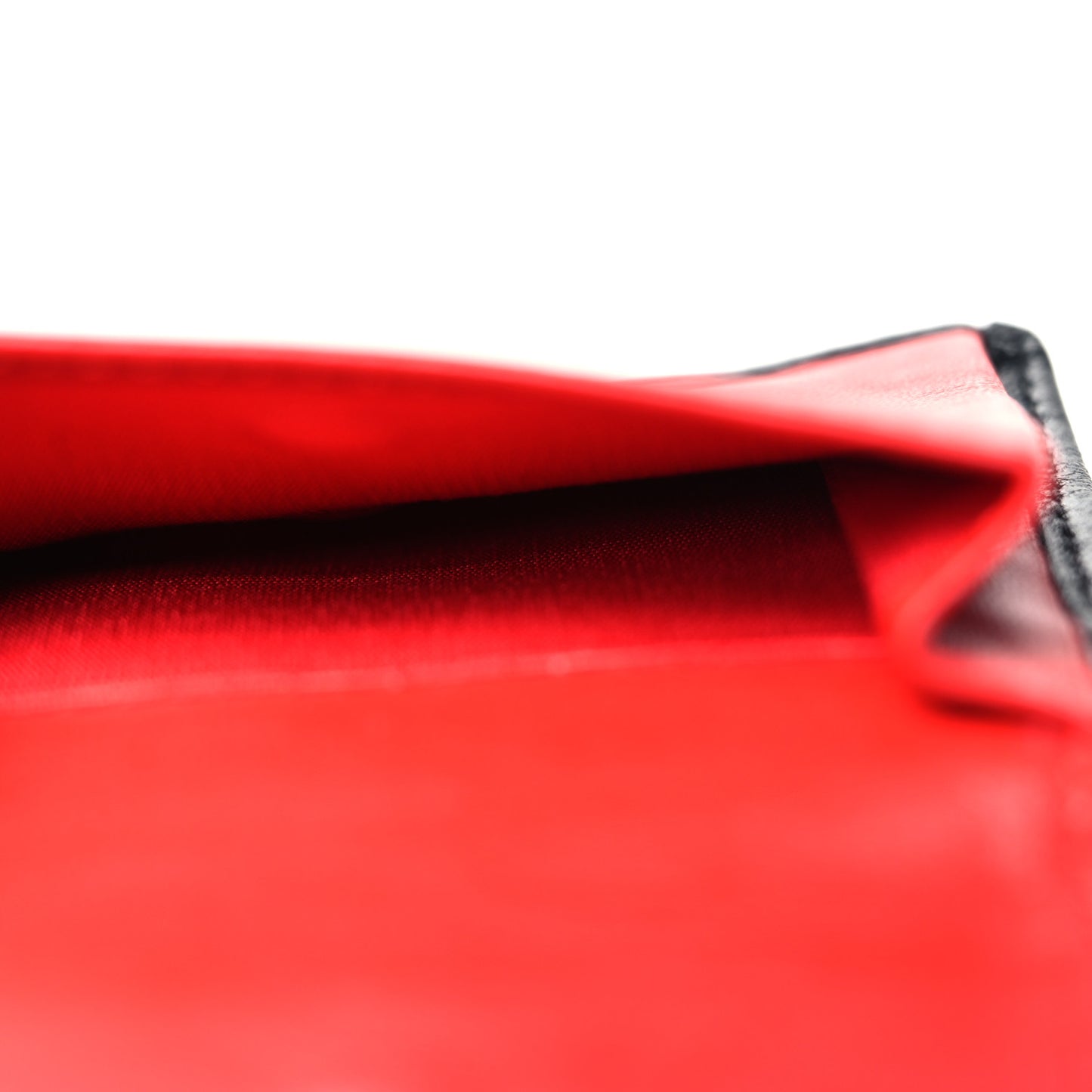 Calfskin Spiked Bi-Fold Wallet Black