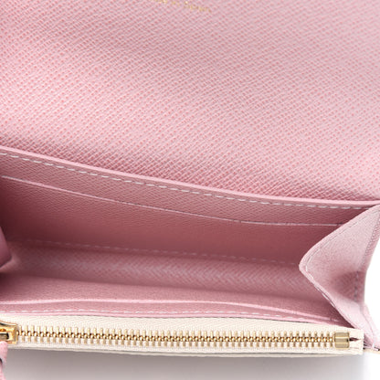 Louis Vuitton Damier Azur Rosalie Coin Purse Rose Ballerine 3 of 4