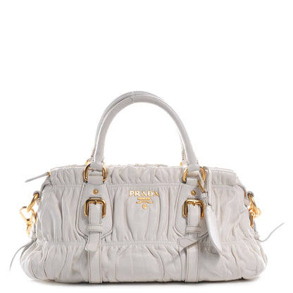 Prada Nappa Gaufre Shopping Satchel White 1 of 31