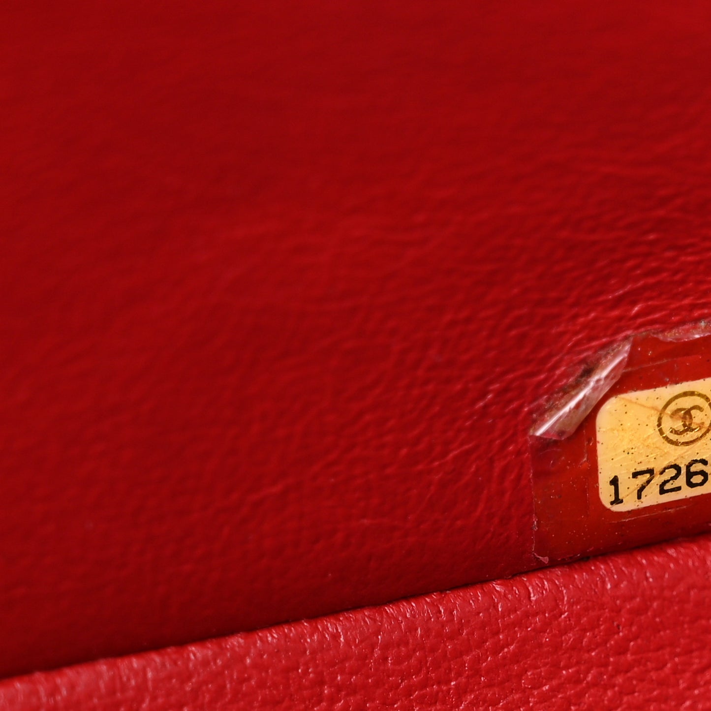 Lambskin Quilted Mini Rectangular Flap Dark Red