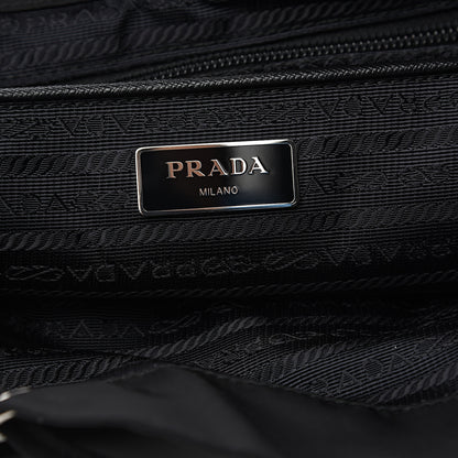 Prada Nylon Vela Saffiano Backpack Black 5 of 9