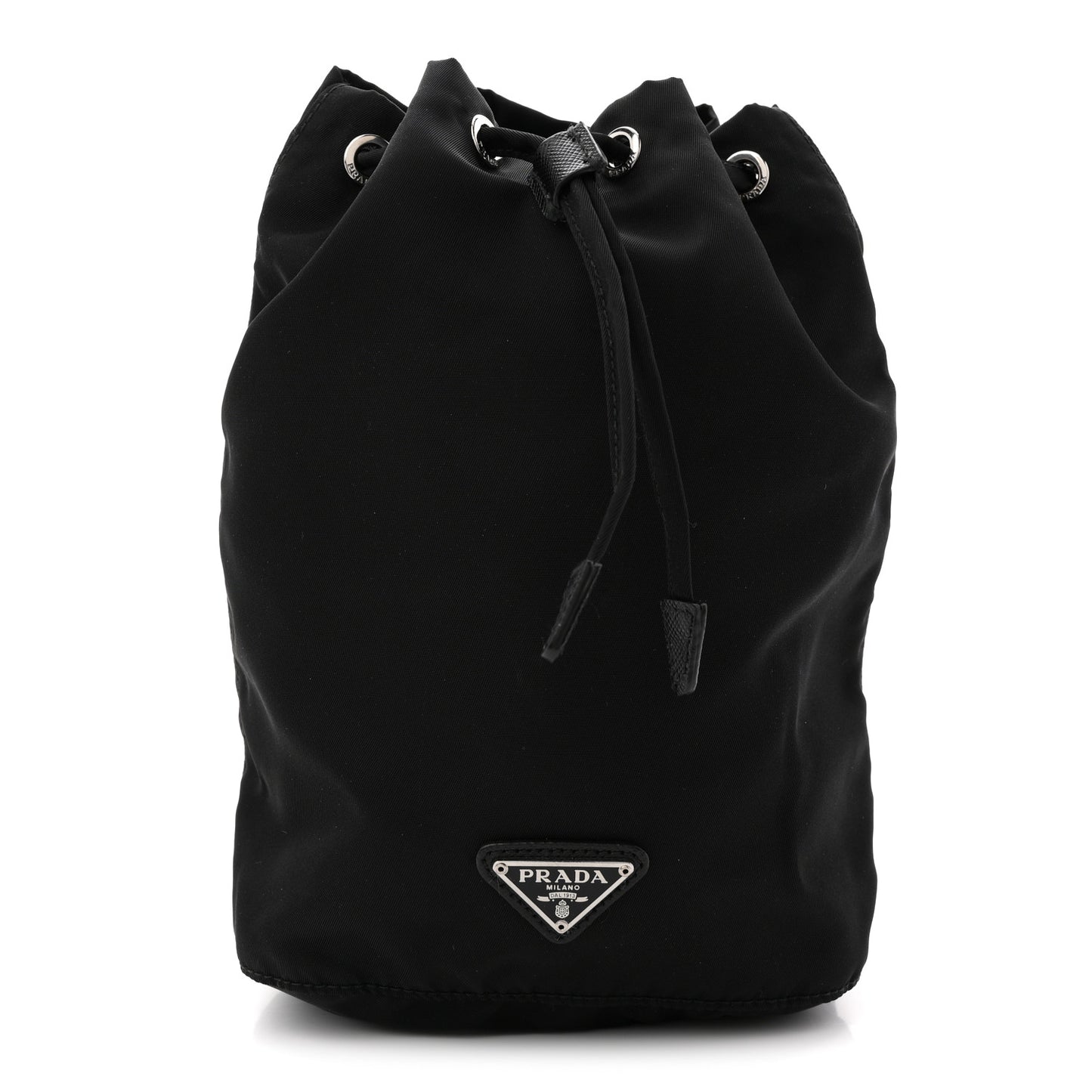 Nylon Vela Drawstring Pouch Black