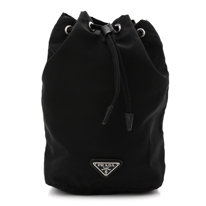 Prada Nylon Vela Drawstring Pouch Black 1 of 7