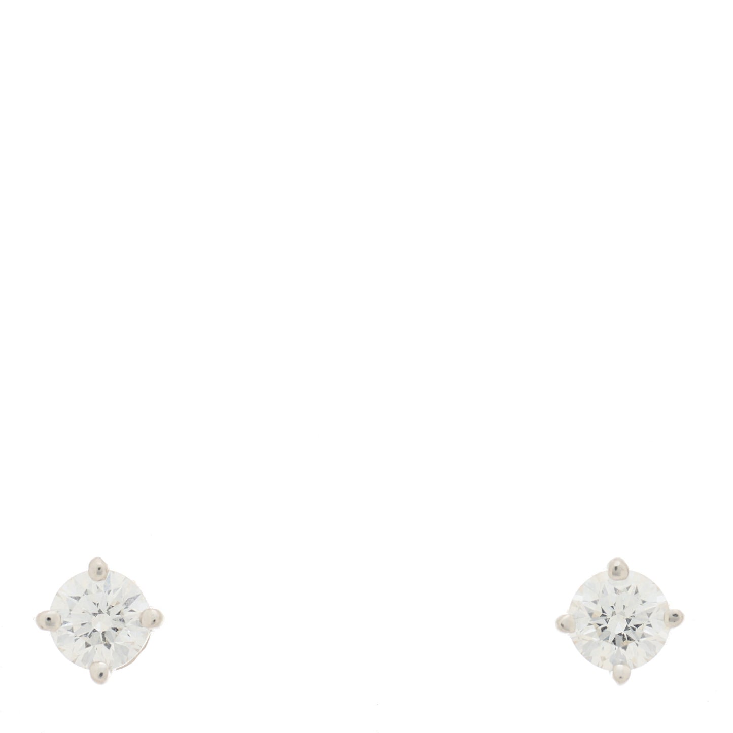 Platinum Diamond .54ctw Solitaire Earrings