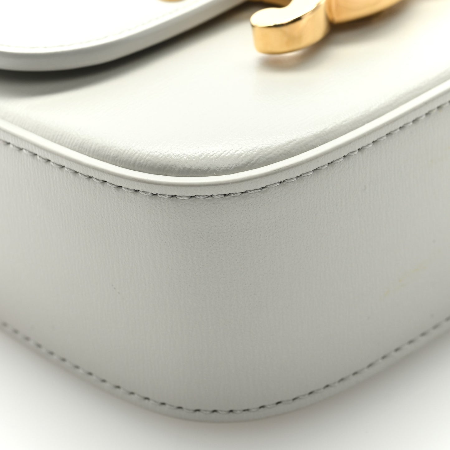 Shiny Calfskin Mini Claude Light Stone