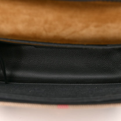 Burberry Derby Calfskin House Check Small Macken Crossbody Bag Black 5 of 13