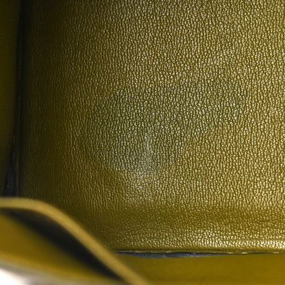 Hermes Shiny Porosus Crocodile Birkin 30 Ficelle Chartreuse 21 of 42