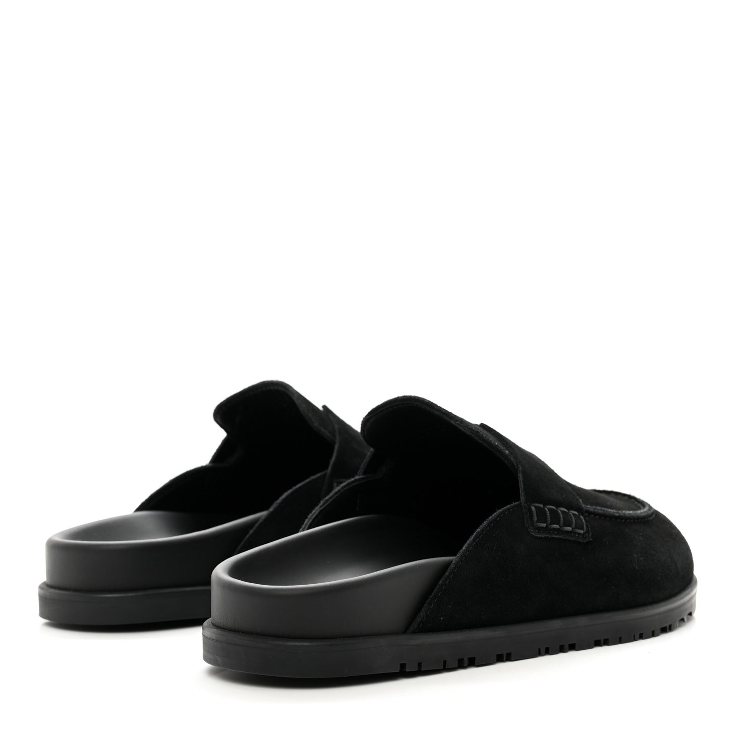 Suede Calfskin Go Mules 39 Black