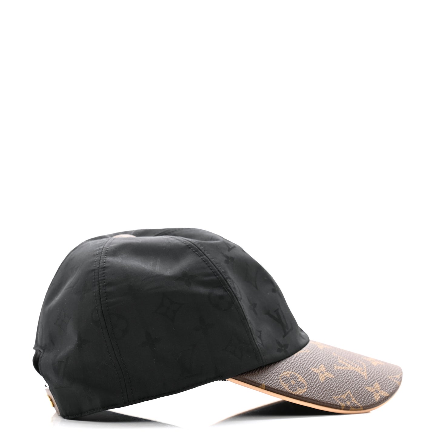 Polyester Silk Monogram LV Get Ready Cap M Black
