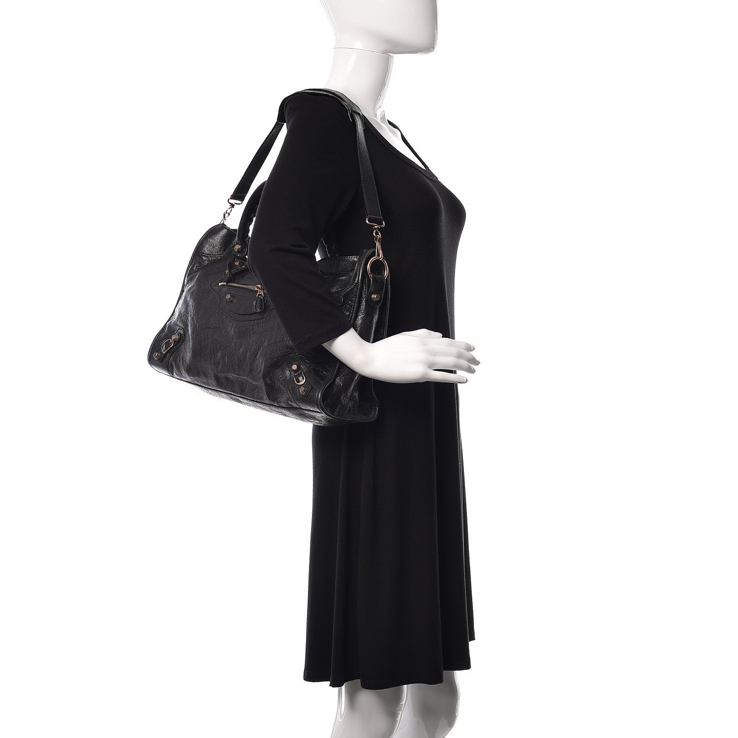 Balenciaga Agneau Giant 12 Rose Gold Hardware City Black 2 of 10
