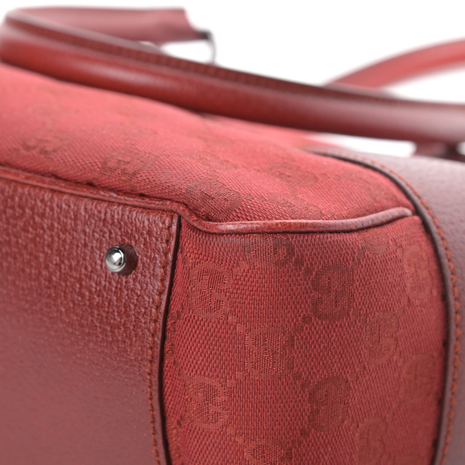 Gucci Monogram Shoulder Bag Red 11 of 15