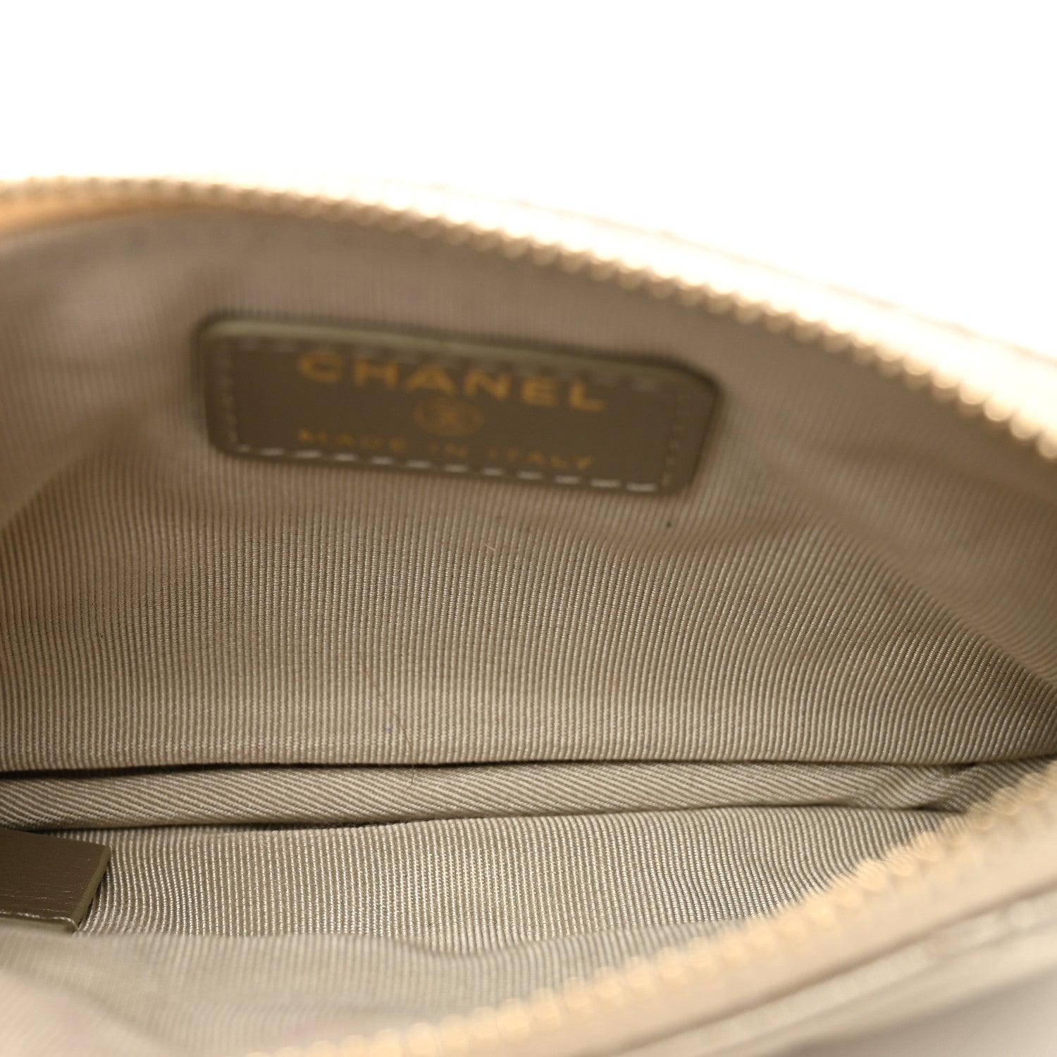Chanel Metallic Aged Calfskin Quilted Small Reissue Cosmetic Case Gold 5 of 7